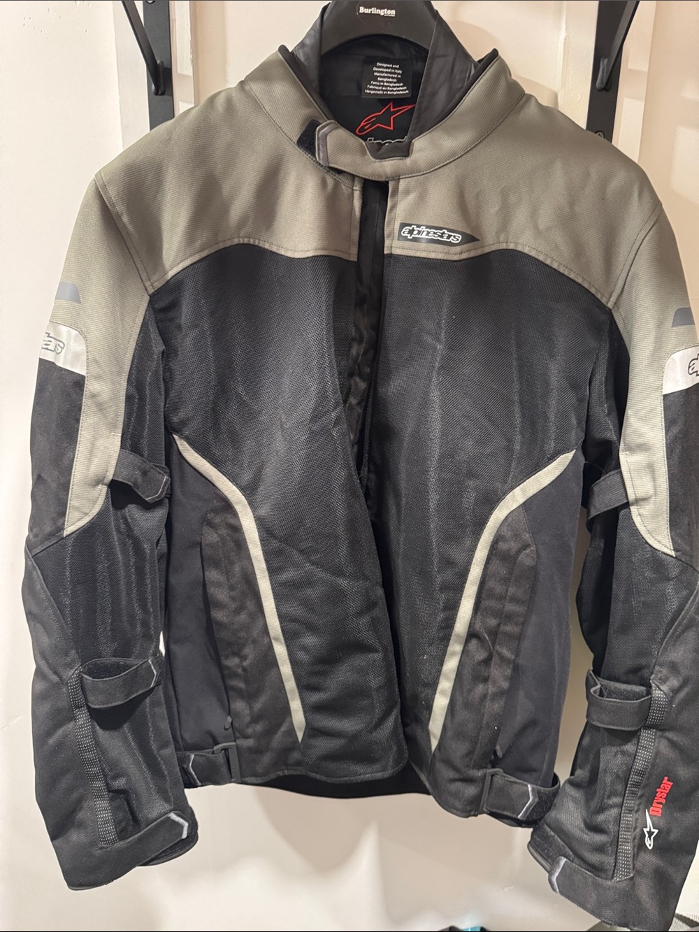 Alpinestars Black and Olive Performance Motorcycle Jacket 3XL